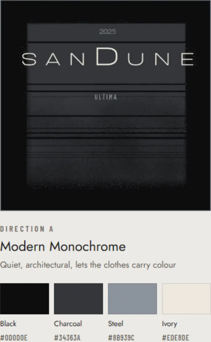 Modern Monochrome direction