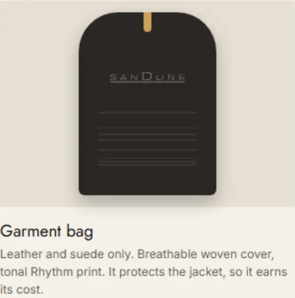SanDune Garment bag